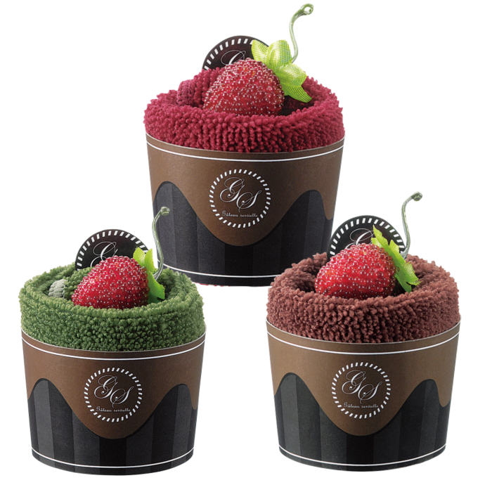 カップケーキタオル