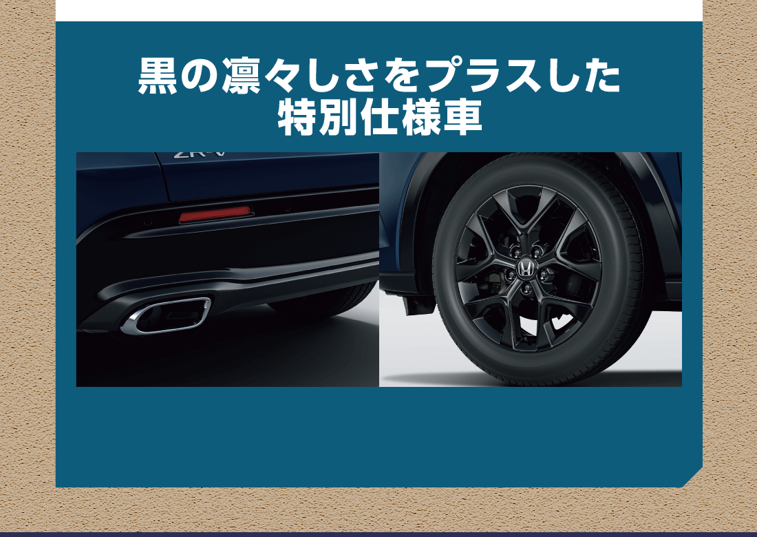 黒の凛々しさをプラスした特別仕様車